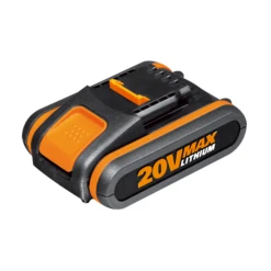 Worx Ersatzakku 20 V 2,0 Ah Kunststoff, 7,3 X 4,5 X 9,1 Cm Mit Ladestandsanzeige